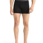 Icebreaker Men Merino Anatomica Boxers Z04NXR106 Clothing Black