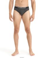 Icebreaker Men Merino Anatomica Briefs Z04NXR120 Clothing Jet Heather