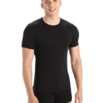 Icebreaker Men Merino Anatomica Short Sleeve Crewe T-Shirt Z04NXR127 Clothing Black