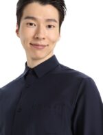 Icebreaker Men Merino Berlin Long Sleeve Shirt Z04NXR372 Clothing Midnight Navy - Image 4