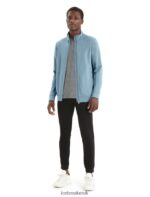 Icebreaker Men Merino Central Classic Long Sleeve Zip Z04NXR210 Clothing Astral Blue - Image 3