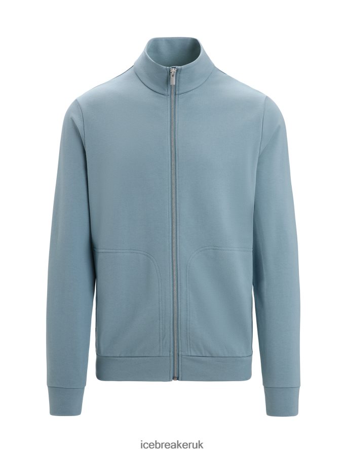 Icebreaker Men Merino Central Classic Long Sleeve Zip Z04NXR210 Clothing Astral Blue - Image 7