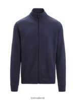 Icebreaker Men Merino Central Classic Long Sleeve Zip Z04NXR211 Clothing Midnight Navy - Image 6