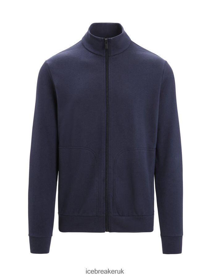 Icebreaker Men Merino Central Classic Long Sleeve Zip Z04NXR211 Clothing Midnight Navy - Image 6