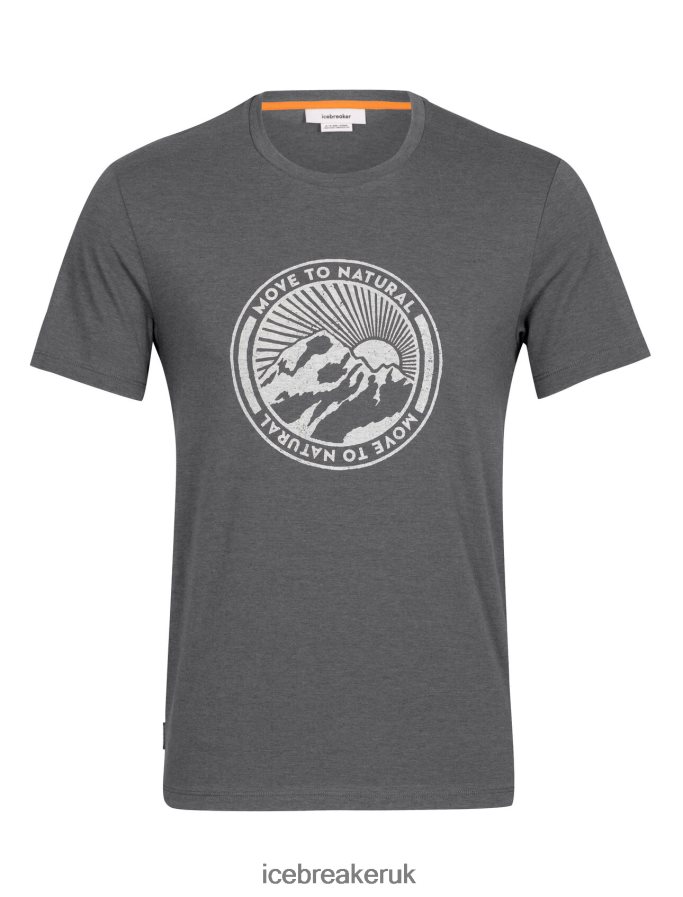 Icebreaker Men Merino Central Classic Short Sleeve T-Shirt Move to Natural Mountain Z04NXR340 Clothing Monsoon - Image 6