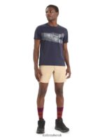 Icebreaker Men Merino Central Classic Short Sleeve T-Shirt St Anton Z04NXR35 Clothing Midnight Navy - Image 3