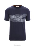 Icebreaker Men Merino Central Classic Short Sleeve T-Shirt St Anton Z04NXR35 Clothing Midnight Navy - Image 6
