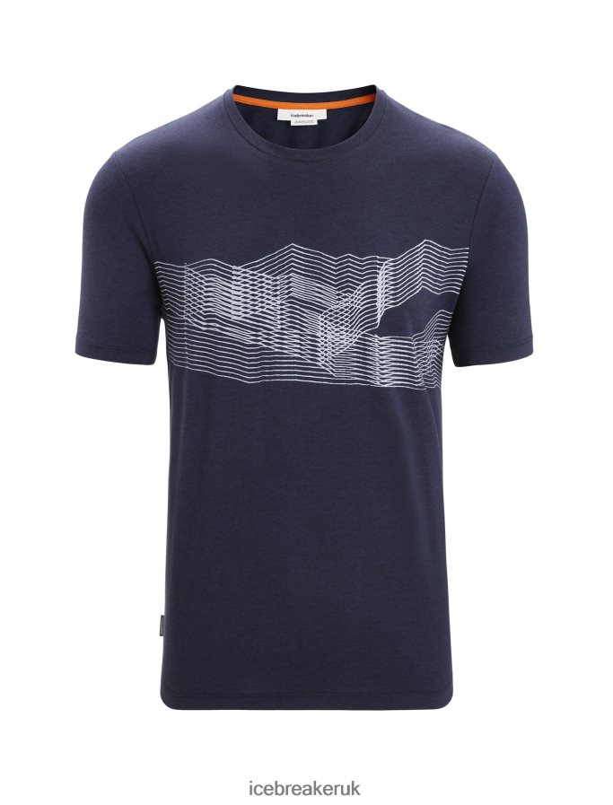 Icebreaker Men Merino Central Classic Short Sleeve T-Shirt St Anton Z04NXR35 Clothing Midnight Navy - Image 6