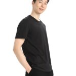 Icebreaker Men Merino Central Classic Short Sleeve T-Shirt Z04NXR47 Clothing Black