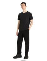 Icebreaker Men Merino Central Classic Short Sleeve T-Shirt Z04NXR47 Clothing Black - Image 3