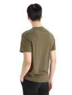 Icebreaker Men Merino Central Classic Short Sleeve T-Shirt Z04NXR48 Clothing Loden - Image 2
