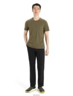 Icebreaker Men Merino Central Classic Short Sleeve T-Shirt Z04NXR48 Clothing Loden - Image 3