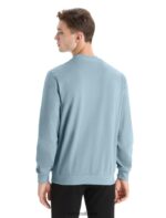 Icebreaker Men Merino Central II Long Sleeve Sweatshirt Z04NXR223 Clothing Astral Blue - Image 2