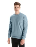 Icebreaker Men Merino Central II Long Sleeve Sweatshirt Z04NXR223 Clothing Astral Blue - Image 4
