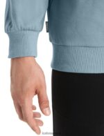 Icebreaker Men Merino Central II Long Sleeve Sweatshirt Z04NXR223 Clothing Astral Blue - Image 6