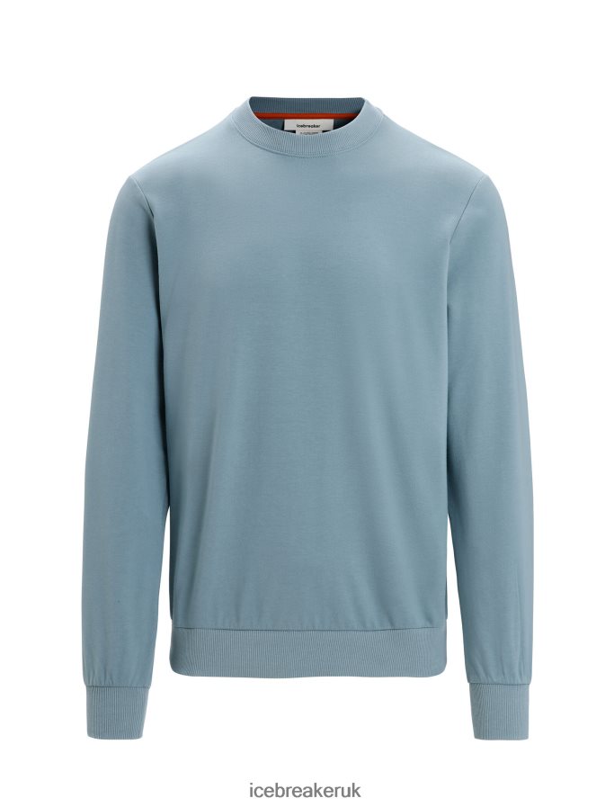 Icebreaker Men Merino Central II Long Sleeve Sweatshirt Z04NXR223 Clothing Astral Blue - Image 7