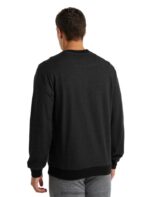 Icebreaker Men Merino Central Long Sleeve Sweatshirt Z04NXR495 Clothing Black - Image 2