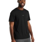 Icebreaker Men Merino Central Short Sleeve T-Shirt Z04NXR492 Clothing Black