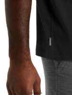 Icebreaker Men Merino Central Short Sleeve T-Shirt Z04NXR492 Clothing Black - Image 5