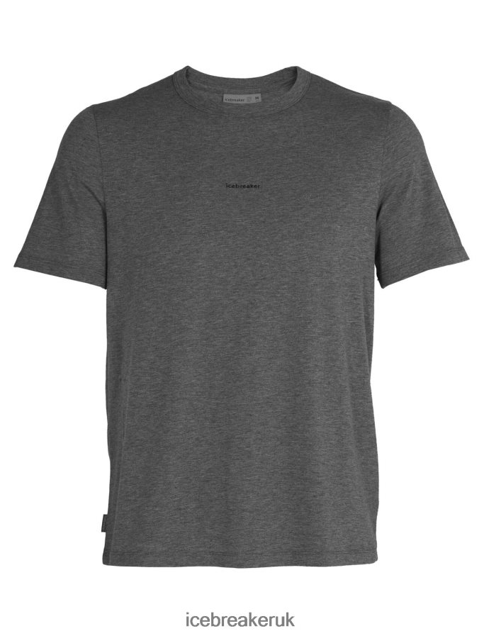 Icebreaker Men Merino Central Short Sleeve T-Shirt Z04NXR493 Clothing Gritstone Heather - Image 7