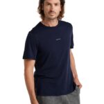 Icebreaker Men Merino Central Short Sleeve T-Shirt Z04NXR494 Clothing Midnight Navy