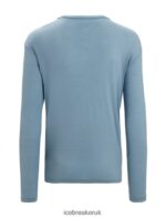Icebreaker Men Merino Granary Long Sleeve Pocket T-Shirt Z04NXR199 Clothing Astral Blue - Image 6