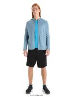 Icebreaker Men Merino Granary Long Sleeve Zip Hoodie Z04NXR206 Clothing Astral Blue - Image 3