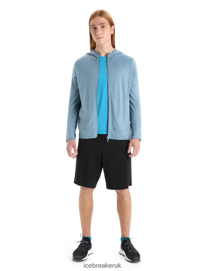 Icebreaker Men Merino Granary Long Sleeve Zip Hoodie Z04NXR206 Clothing Astral Blue - Image 3