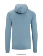 Icebreaker Men Merino Granary Long Sleeve Zip Hoodie Z04NXR206 Clothing Astral Blue - Image 8