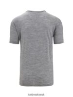 Icebreaker Men Merino Granary Short Sleeve Pocket T-Shirt Z04NXR18 Clothing Gritstone Heather - Image 7