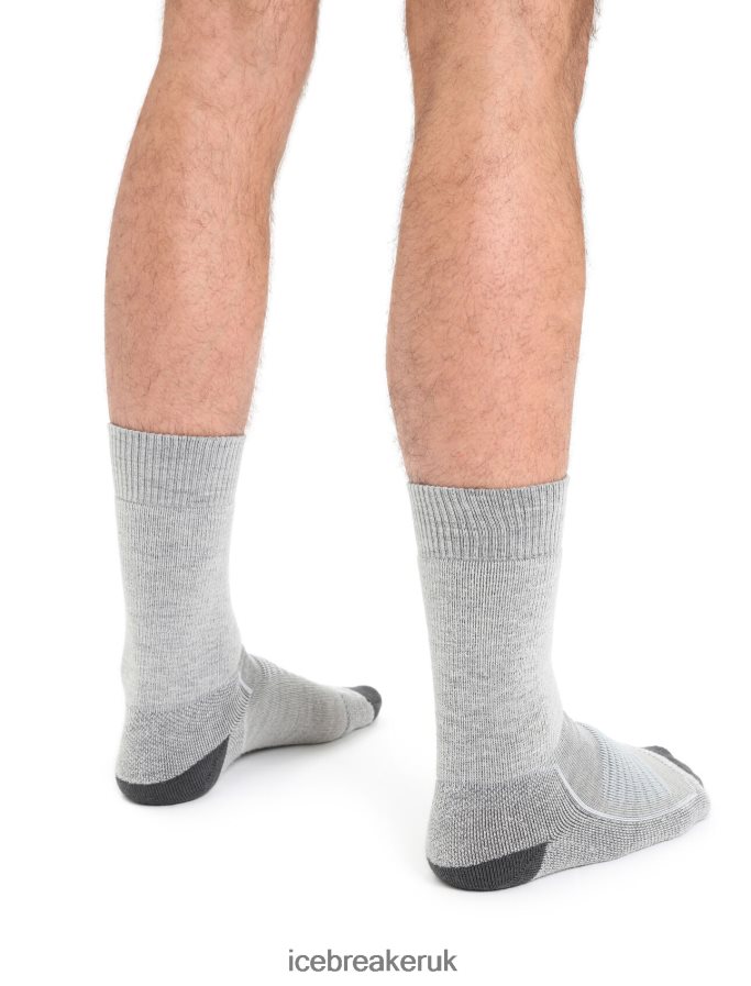Icebreaker Men Merino Hike+ Heavy Crew Socks Z04NXR268 Accessories Blizzard Heather/Snow - Image 2