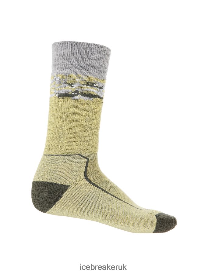 Icebreaker Men Merino Hike+ Medium Crew Socks Sedimentary Z04NXR286 Accessories Summer/Loden - Image 4