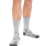 Icebreaker Men Merino Hike+ Medium Crew Socks Z04NXR259 Accessories Blizzard Heather