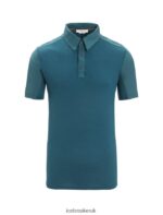 Icebreaker Men Merino Hike Short Sleeve Top Z04NXR86 Clothing Green Glory - Image 7