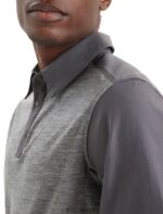 Icebreaker Men Merino Hike Short Sleeve Top Z04NXR87 Clothing Monsoon/Gritstone Heather - Image 5