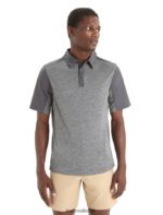 Icebreaker Men Merino Hike Short Sleeve Top Z04NXR87 Clothing Monsoon/Gritstone Heather - Image 8