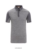 Icebreaker Men Merino Hike Short Sleeve Top Z04NXR87 Clothing Monsoon/Gritstone Heather - Image 9