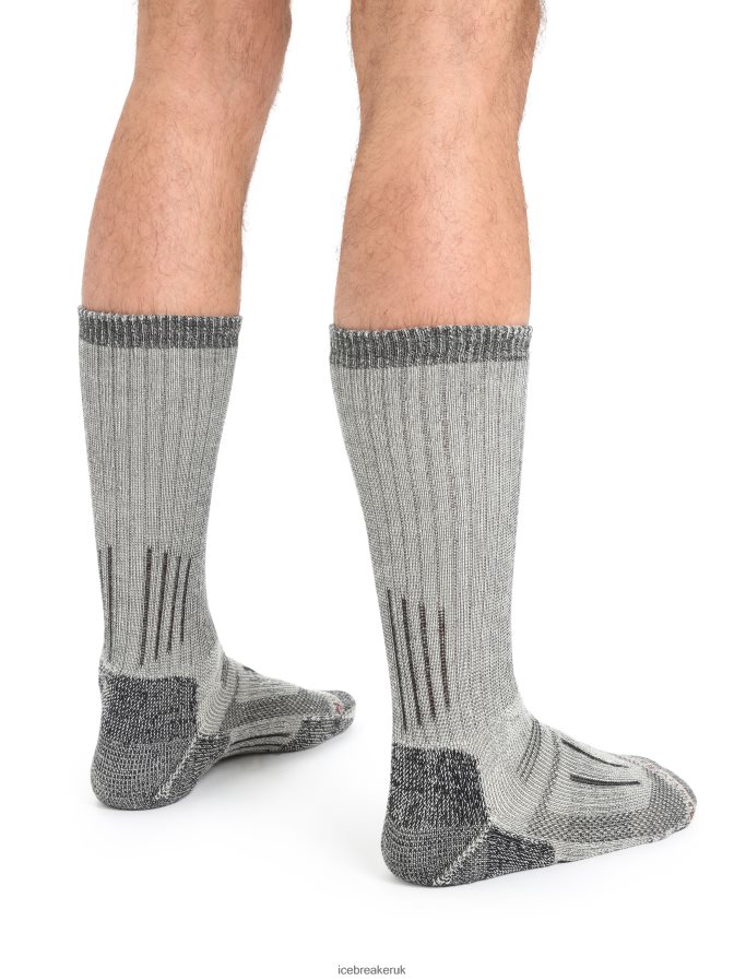 Icebreaker Men Merino Mountaineer Mid Calf Socks Z04NXR269 Accessories Jet Heather/Espresso - Image 2