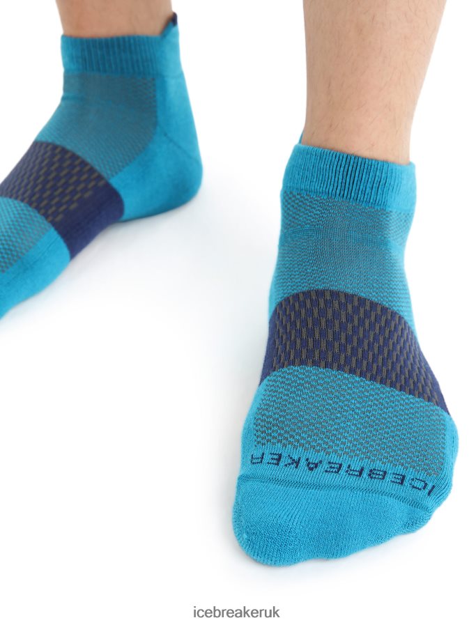 Icebreaker Men Merino Multisport Light Micro Socks Z04NXR280 Accessories Geo Blue/Royal Navy - Image 3