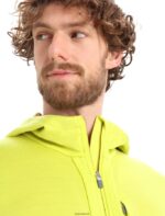 Icebreaker Men Merino Quantum III Long Sleeve Zip Hoodie Z04NXR409 Clothing Shine/Clove - Image 5