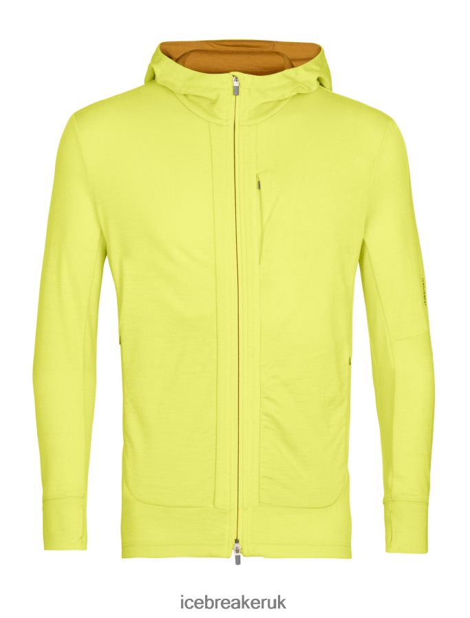 Icebreaker Men Merino Quantum III Long Sleeve Zip Hoodie Z04NXR409 Clothing Shine/Clove - Image 10