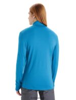 Icebreaker Men Merino Quantum III Long Sleeve Zip Z04NXR213 Clothing Geo Blue - Image 2