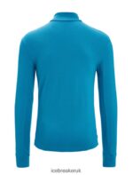 Icebreaker Men Merino Quantum III Long Sleeve Zip Z04NXR213 Clothing Geo Blue - Image 9