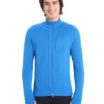 Icebreaker Men Merino Quantum III Long Sleeve Zip Z04NXR428 Clothing Lazurite