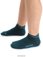 Icebreaker Men Merino Run+ Ultralight Micro Socks Z04NXR265 Accessories Green Glory/Snow