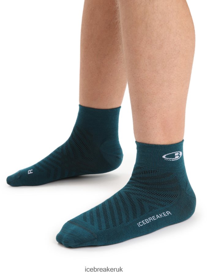 icebreaker_men_merino_run_ultralight_mini_socks_z04nxr277_accessories_green_glory_snow.jpg Icebreaker Men Merino Run+ Ultralight Mini Socks Z04NXR277 Accessories Green Glory/Snow - Image 1