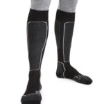 Icebreaker Men Merino Ski+ Light Over the Calf Socks Z04NXR297 Accessories Black
