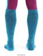Icebreaker Men Merino Ski+ Light Over the Calf Socks Z04NXR298 Accessories Geo Blue/Royal Navy - Image 2