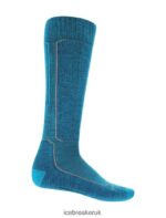 Icebreaker Men Merino Ski+ Light Over the Calf Socks Z04NXR298 Accessories Geo Blue/Royal Navy - Image 4