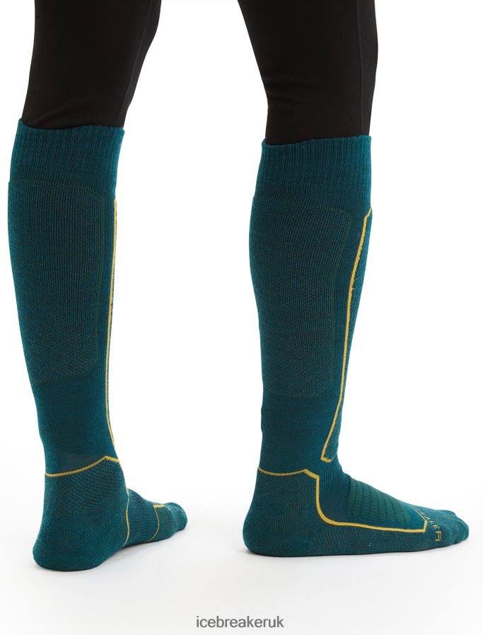 Icebreaker Men Merino Ski+ Medium Over the Calf Socks Z04NXR284 Accessories Green Glory/Loden - Image 2